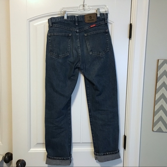 SOLD ON DEPOP❌WRANGLER STRAIGHT LEG DARK WASH JEAN - Picture 6 of 8